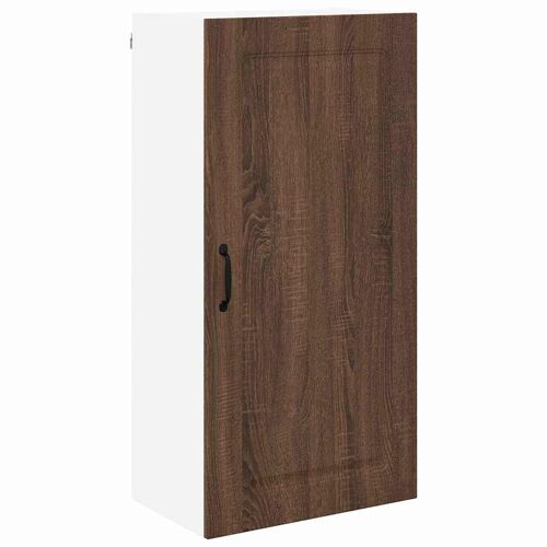 vidaXL Meuble mural de cuisine avec porte Chêne brun 50 x 31 x 100 cm