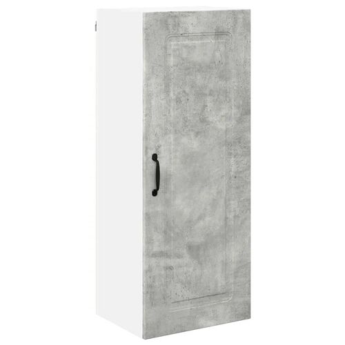 vidaXL Meuble mural de cuisine avec porte Gris béton 40 x 31 x 100 cm