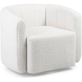 Fauteuil Salon Relaxation Costway Pivotant À 360° En Forme De Tonneau En Velours, Charge Max.: 160 Kg