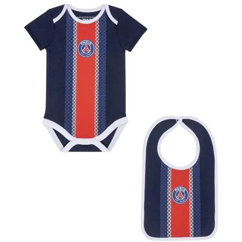 6-12 Mois - Body Bavoir Bébé Garçon Psg - Collection Officielle Paris Saint Germain - 12 Mois