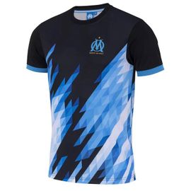 M - Maillot - Olympique De Marseille - Noir - Homme - Manches Courtes - Respirant - Officiel