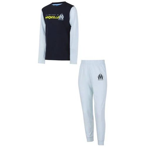10 Ans - Pyjama Enfant - Olympique De Marseille - Om - 100% Coton - Noir - Garçon