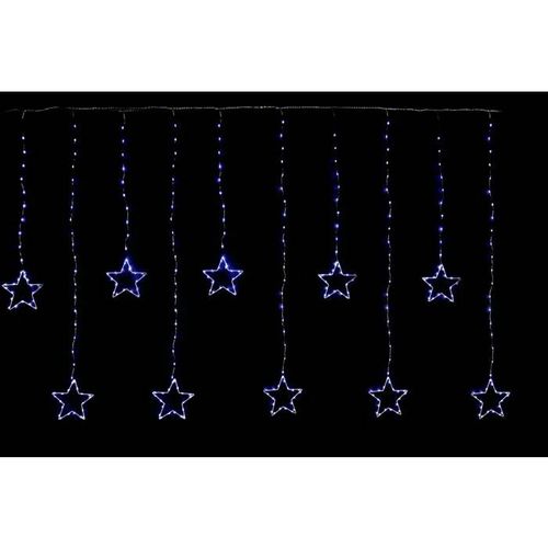 Luci Di Natale Tenda Pioggia Di Stelle 350 Nanoled Bianco Ghiaccio Da Esterno 3.60x1,5 Mt