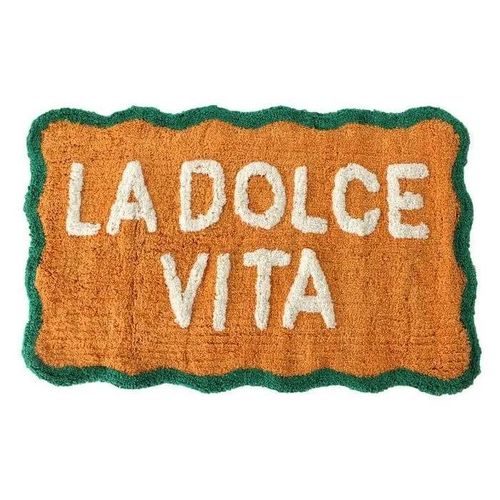Tappeto da Bagno 'La Dolce Vita' in Cotone 50x81 cm Multicolore