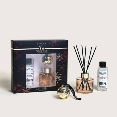 Maison Berger Paris Box Regalo 'pomelis ¿ Petits Trésors' Mini Bouquet 90 Ml + Ceramica - Nude/Oro 