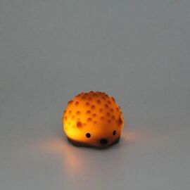 Luce Notturna Mini Riccio In Silicone 6 X 5 X 4 Cm - Arancione
