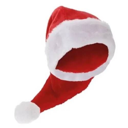 Witbaard Chapeau De Père Noël 70 Cm En Peluche Rouge/Blanc Taille Unique