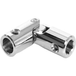 Cardan de volet roulant en acier nickelé diamètre extérieur 16 mm forme 6 pans 6 mm x Ø 13 mm