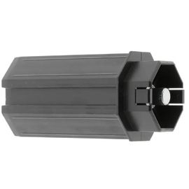Embout tube volet roulant octogonal PVC Fenêtre tube octogonal de 50 mm sortie Ø 10 mm mâle rentrant