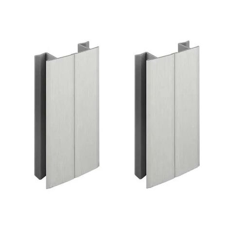 2x Jonction de plinthe 100mm finition aluminium brossé multi angle Angulaire Coin Cuisine Connecteur Pied meuble