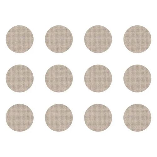 12x Cache Vis Adhésif Autocollant Diamètre 40mm Protection Bouchon Trou Meuble, Lin Beige F554