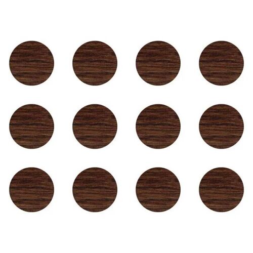 12x Cache vis adhésif autocollant diamètre 40mm protection bouchon trou meuble, chene canterbury F023