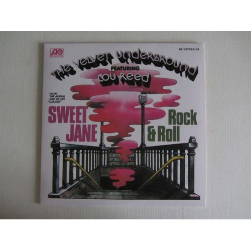 The Velvet Underground Featuring Lou Reed : Sweet Jane - Rock & Roll (Vinyle Rose À Tirage Limité)