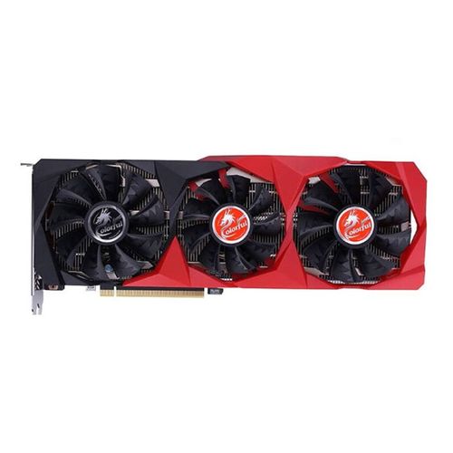 Carte graphique d'ordinateur NVIDIA Colorful 3060ti 8G trois ventilateurs gddr6 prend en charge l'interface PCI Express 4.0 et la sortie de résolution 7680 × 4320