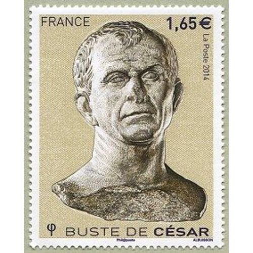 Art : "Buste De César" Sculpture Année 2014 N° 4836 Yvert Et Tellier Luxe