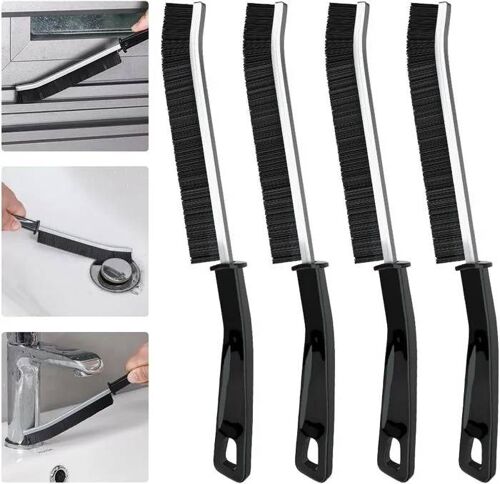 Brosse de Nettoyage Fentes Peston à Poils Durs 4 Pièces Salle de Bain
