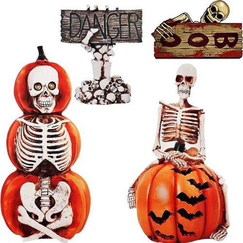 Décoration de fête - YIMOJOY - Citrouilles Halloween - 90 cm - 4 pièces - Intérieur/extérieur