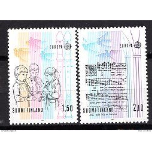 Finlande 1985 Paire Europa Annee Europeenne De La Musique   Yvert N°932-33 Neuf**