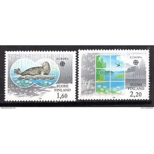 Finlande 1986 Paire Europa Protection De La Nature   Yvert N° 949-50 Neuf**