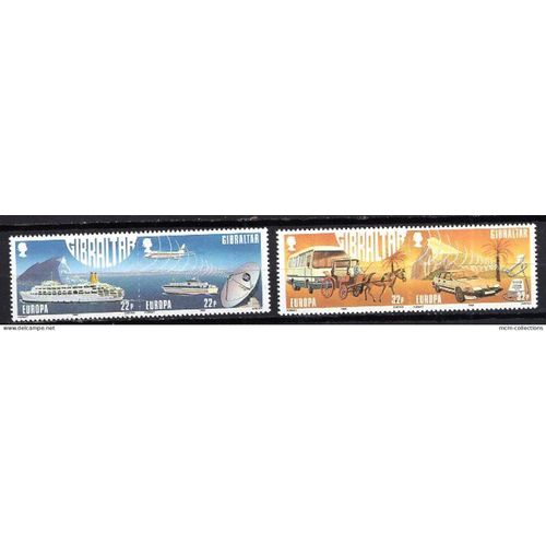 Gibraltar 1988 Paire Europa Transports Et Communications  Yvert N° 558-581 Neuf**
