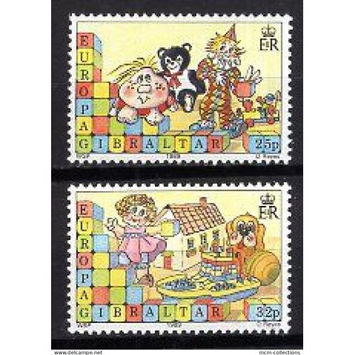 Gibraltar 1989 Paire Europa Jeux D'Enfants   Yvert N° 458-59 Neuf**