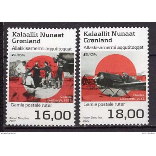 Groenland 2020 Paire Europa Neuf** Yvert N° 828-29
