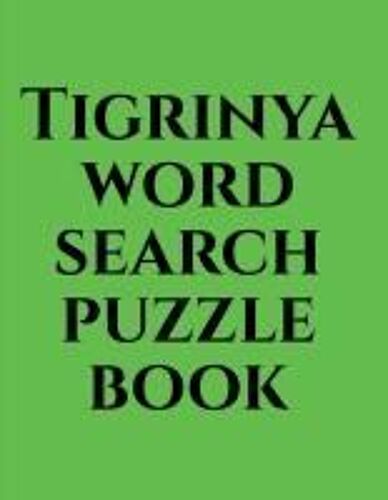Tigrinya Word Search Puzzle Book Paperback