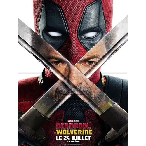 Deadpool Et Wolverine (Deadpool And Wolverine) - Véritable Affiche De Cinéma Pliée - Format 40x60 Cm - De Shawn Levy Avec Hugh Jackman, Ryan Reynolds, Emma Corrin, Matthew Macfadyen - 2024 -