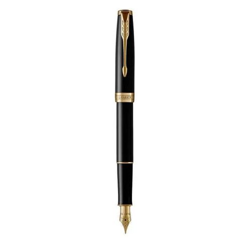 Stylo Plume - Parker - Sonnet - Laque Noire - Attributs Dorés - Plume Fine