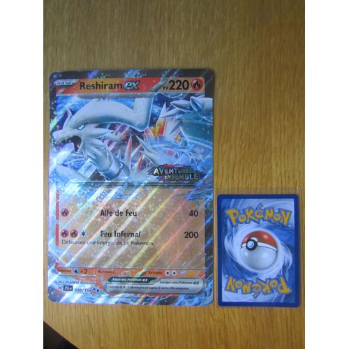 Reshiram Ex - Jumbo Stamped - 030/159 - Aventures Ensemble