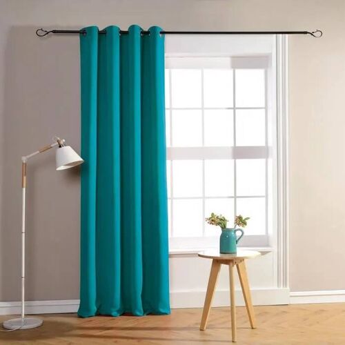 Paire De Rideaux Occultant 140x260 Cm Turquoise