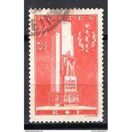 France 1938 A La Gloire Du Service De Sante Militaire  Yvert N° 396 Oblitere