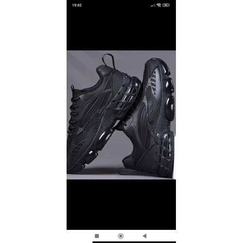 Chaussures De Sports Homme Noires- Baskets Légères Et Respirantes - 43