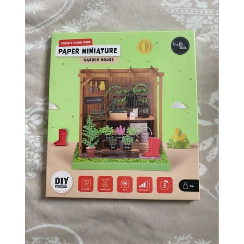 Jeu De Construction - Paper Miniature - Garden House