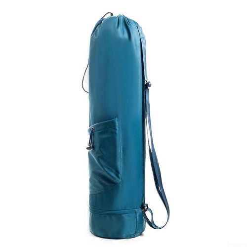 Sac De Tapis De Yoga Durable Fabrique A Partir De Materiaux Resistants A L'eau, Offre Une Manipulation Confortable Grace Aux Sangles Bleues