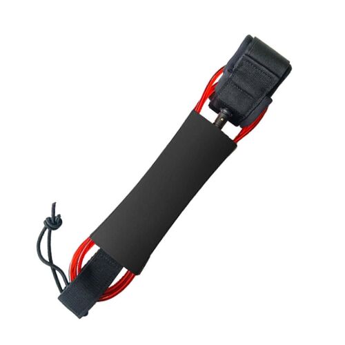 Laisse De Planche De Surf, Corde De Jambe, Laisse De Planche De Stand Up Paddle Avec Poignets Reglables Aux Cuisses Et Aux Chevilles Pour Un Surf En Toute Securite, Rouge