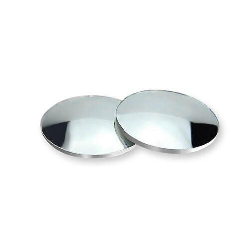Retroviseur D'angle Mort Pour Voiture, Lot De 2, Miroir Convexe Rond Grand Angle, Petit Retroviseur D'angle Mort A 360 Degres