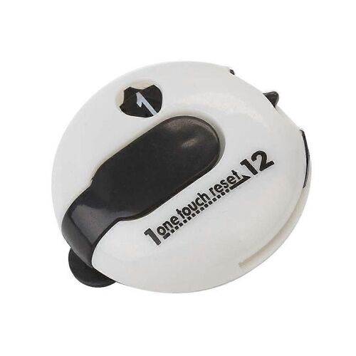 Compteur De Points Portable Pour Putt, Compteur Numerique Avec Clip Pour Gant, Outil D'entraînement Blanc
