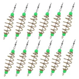 Lot De 12 Hameçons De Peche Phosphorescents En Acier Au Carbone