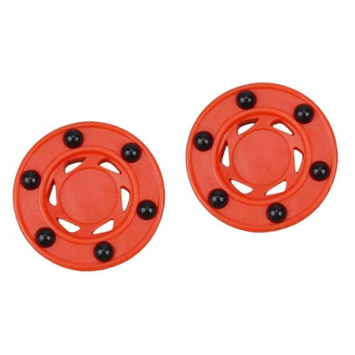 Lot De 2 Balles De Hockey Sur Glace Pour Entraînement, Patins A Roulettes, Balles De Hockey De Rue, Rouges