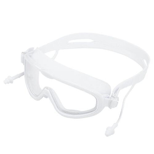 Lunettes De Natation Avec Bouchons D'oreilles Antibuee Haute Definition Lunettes De Plongee Blanches Haute Definition Blanches Hd