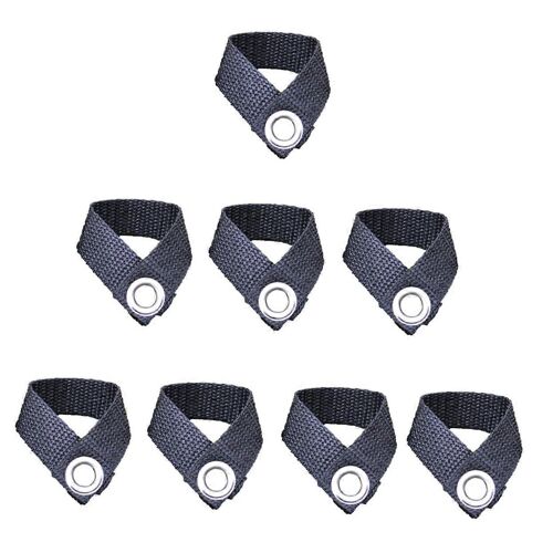 Lot De 8 Boucles De Fixation Pour Poteau D'auvent, Pinces De Tente En Polypropylene De Qualite, Clip Pour Tente D'exterieur