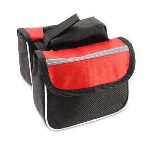 Ceinture Reflechissante Vtt, Sacoche De Velo, Ceinture Reflechissante, Sacoche De Velo, Tube Superieur, Guidon, Smartphone, Sac Etanche (Rouge, 2 Pieces) 2pcs Rouge