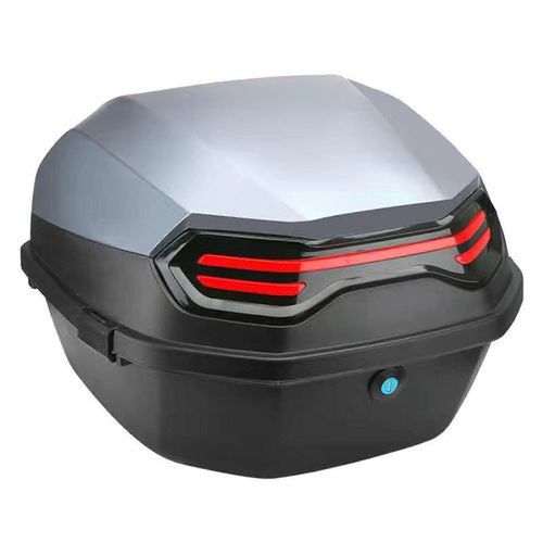 Coffre De Rangement Pour Moto, Grande Capacite, Motif Tortue De Mer Grise, Coffre Pour Casque