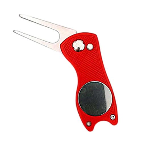 Outil De Relevement De Golf Avec Marqueur De Balle De Golf Outil De Relevement De Golf Pliable En Metal Facile A Utiliser