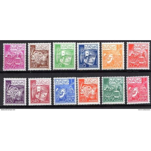 Algerie 1964 Serie Courante Agriculture Mecanique Industrie Neuf** Yvert N° 389-99