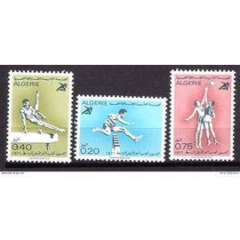 Algerie 1971 Serie Jeux Sportifs Mediterraneens Neuf** Yvert N° 532-34