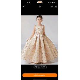 Robe De Cérémonie Pour Enfants De 12 Ans Beige