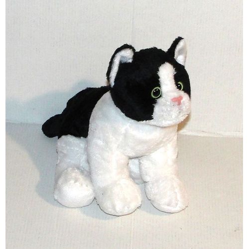 doudou chat blanc et noir peluche felix gipsy