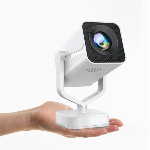 ¿Focus Électrique¿ Mini Projecteur avec Auto Keystone, 270°Rotating, Projecteur Portable, Full HD 1080p, Compatible BT 5.2, WiFi6, Vidéoprojecteur Portable pour téléphone/FireStick